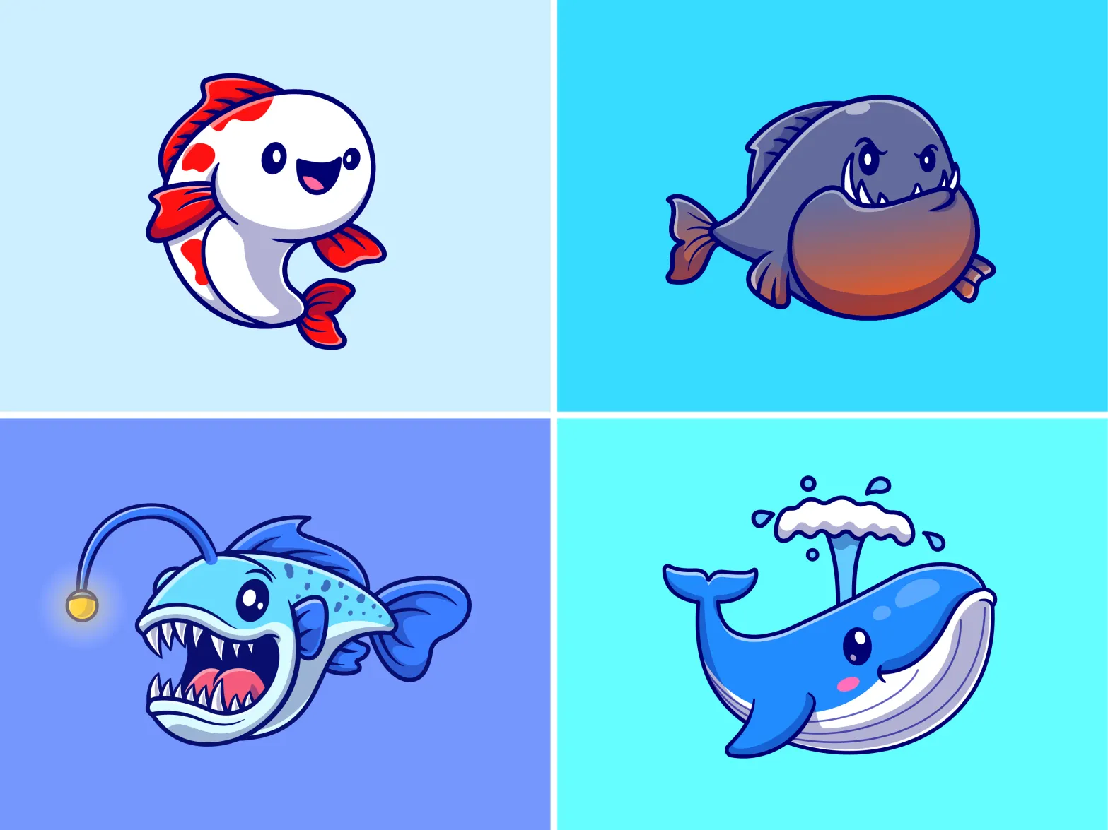 Cute Fish Drawing